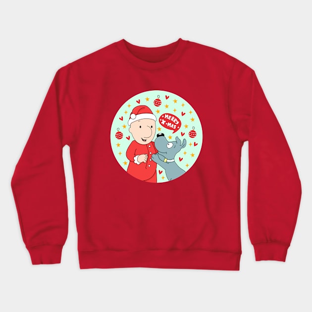 Doug & Porkchop X'mas Crewneck Sweatshirt by artxlife